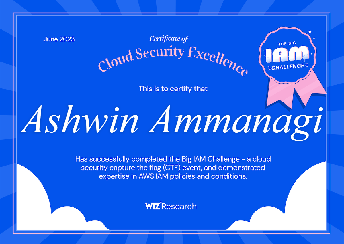 Ashwin Ammanagi the Big Iam Challenge